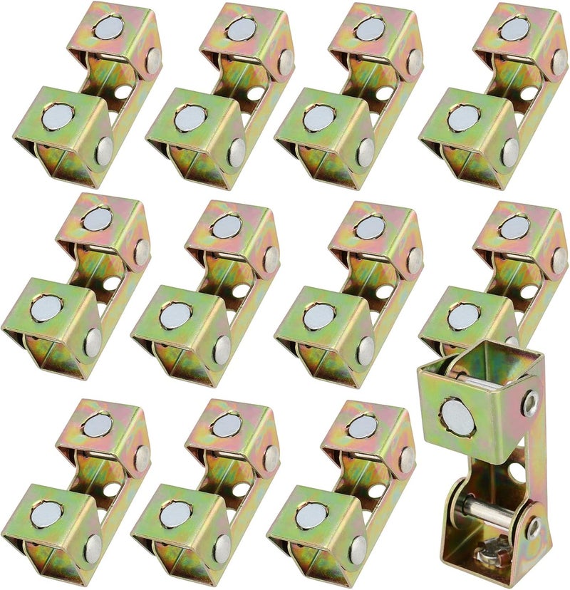 KOHAND 12 PCS V-Type Magnetic Welding Clamps, Adjustable V-Type Fixture Clamp, Magnetic V Pads Kit, Magnetic V-sharp Tab Holder Corner for Tack Welding, 18 Lbs Pull Force - Image 1